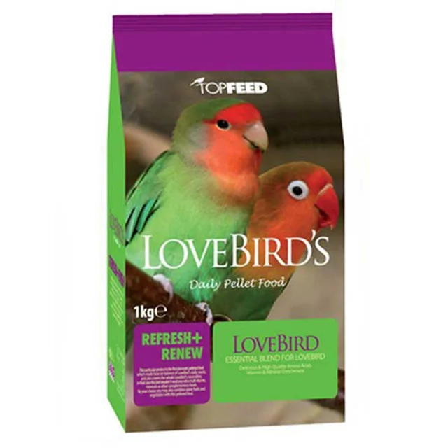 غذای خشک طوطی برزیلی تاپ فید مدل TopFeed LoveBirds وزن 1 کیلوگرم-1.webp